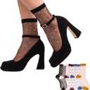 Sheer Ankle Socks for Women,Summer Thin Glass Socks