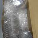 150 Pcs Plastic Dessert Cups with Spoons and Toothpicks, 2 to 7 oz 5 Styles Clear Mini Appetizer Cups Disposable for Serving Fruit Trifle Ice Cream Pudding Weddings Party(Clear, Elegant)