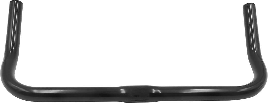 SENQI Bike Handlebar Aluminium Alloy Horn Handlebar Lightweight Bicycle Handlebar Riser Bar for Road MTB Fixed Gear Bikes Universal Fits 22.2mm(425mm Length Black)