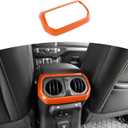 RT-TCZ for Jeep JLU Rear Air AC Vent Cover Trim Frame for Jeep Wrangler JLU 2018-Present for Gladiator JT 2020-Present Orange Interior Accessories 4 Doors
