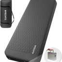 Self Inflating Sleeping Pad with Electric Pump, 4" Thick Ultralight Memory Foam Camping Mattress, Telescopic & Compact, Fast Inflate Insulated Camping Air Mats for Car Travel/Tent/Cot, Grey