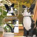 Tuxedo Cat Building Blocks, Cat Building Sets for Adult Teens Ages 18+, DIY Crafts Kit for Home Decor, Living Room or Bedroom, Cats Figure Toy for Home Office or Room Decor, Gift for Cat Lovers, 7.09 inches