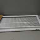 EZ-FLO 30 x 10 Inch (Duct Opening) Return Air Vent Cover for Wall or Ceiling, Solid Steel Return Air Filter Grille, HVAC Vent Cover, White, 61672