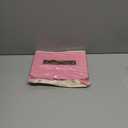 Storage Bins with Zipper Lid Cotton Linen Fabric Lidded Storage Baskets Boxes Foldable Washable Closet Shelf Clothes Organizer Container with PU Leather Handles (Pink, Small)