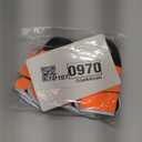 Dog Shoes, Outdoor Dog Boots Non-Slip Waterproof Dog Booties for Medium to Large Dogs 4Pcs for Winter Snowy Day, Summer Hot Pavement with Rugged Sole Orange (Size 6:2.9''x2.5'')(L*W) for 52-70lbs)