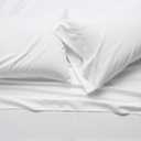 Soft, Breathable, Wrinkle-Free Microfiber 4-Piece Bed Sheet Set, Full Size, Bright White Striped