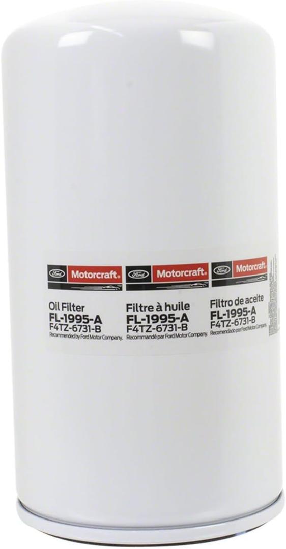 Motorcraft Engine Oil Filter- FL-1995-A (Replaces FL-1995) (OE Replacement for Select Years and Trims of Ford: E-350/E-450/E-550/Excursion/F-250/F-350/F-450/F-550/F-650/F-750/F-Super Duty Vehicles)