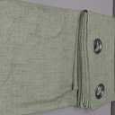 MIULEE Linen Texture Curtains for Bedroom Solid 100% Blackout Thermal Insulated Sage Green Curtains Grommet Room Darkening Curtains/Draperies for Living Room Nursery 52x84 Inch (2 Panels)