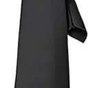 2 x Pre-tied Adjustable Necktie Narrow Necktie with Zipper，42cm Black Narrow with Zipper Trendy Unisex Casual Business (Black)