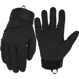 Seibertron S.O.L.A.G Series Tactical Gloves Full/Half Index Finger/Fingerless Touchscreen Impact Anti-Slip for Motorcycle Cycling Hiking Adults & Youth XS