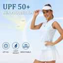 JINSHI Women Tennis Shirt Golf Sleeveless ShirtsQuick Dry UPF 50+ Sportswear with Zipper (M)