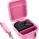 Camera Case Compatible with KODAK PIXPRO AZ405/AZ425/AZ255/AZ401/AZ528 Digital Camera Vlogging Camera(Pink Case)