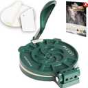 Tortilla Press with Adjustable Thickness Control 8 inch Mexican Tortillera Presser Made with Precision from Special Alu Alloy - Metal Pataconera with 50 Parchment Paper, Dough Cutter and Recipes eBook