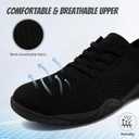 WCIDFY Barefoot Shoes Women Zero Drop Gym Walking Shoes Non Slip Minimalist Tennis Lightweight Breathable Yoga Sneakers, Size 37
