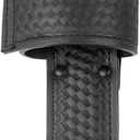 Basketweave Universal Fit Radio Pouch L-style Radio Holster, Universal Radio Carrier Black