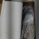 Under Desk Cable Management Tray 27.2" - No Drill Computer Wire Organizer Cable Tray, Cord Hider Clamp Mount with 16X Cable Ties PC Cables Management Cord Holder for Office/Home (Upgrade Fabric,White)