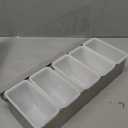 New Star Foodservice 48032 Stainless Steel Condiment Dispenser with 5 Compartments (No Ice Tray)