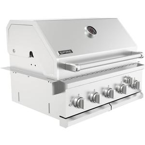 SPIRE 30" Built-In 5 Burner Dual Fuel Grill, All 304 Stainless Steel Body