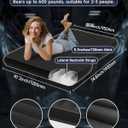 Umbrauto Custom Fit Air Mattress for Tesla Model Y/Juniper, 2026 Upgraded Inflatable Camping Bed for Back Trunk, Soft Flocking Surface+Reinforced Bottom Sleeping Pad w/Pump for Outdoor Travel