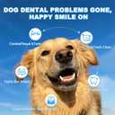 Dog Dental Powder for Teeth Cleaning & Fresh Breath - Reduce Pet Plaque & Tartar Remover Made Easy Supply for All Breeds Chicken Flavor