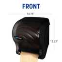 San Jamar Ocean Essence Tear-N-Dry Paper Towel Dispenser, Storage Solution for Bathroom and Kitchen, 14.44" x 11.75" x 9.13", 1 Count, Black Pearl