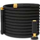 TITAN Garden Hose | Flexible, Lightweight, Kink-Free & Durable Hybrid Water Hose with Heavy Duty Brass Connectors & High-Pressure Jet Nozzle (100FT x 5/ 8”)