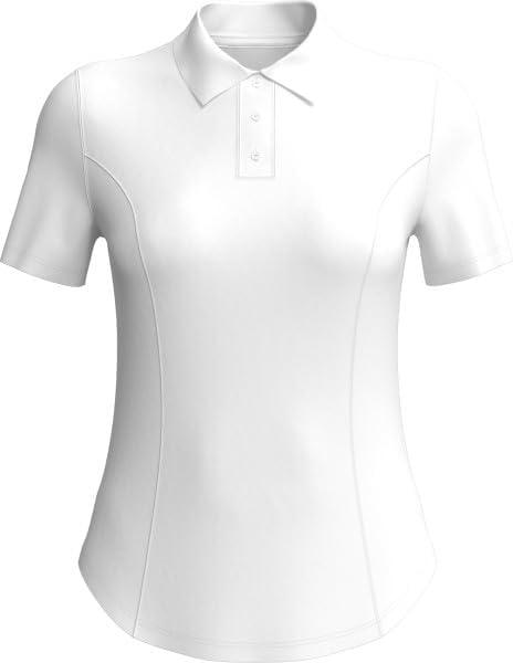 Callaway Womens Short Sleeve Golf Polo Shirt (Large, Brilliant White)