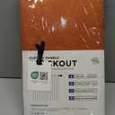 MIULEE Terracotta 100% Blackout Curtains 84 inches Long, Linen Curtains for Bedroom Black Out Window Treatments Thermal Insulated Room Darkening Drapes Back Tab Burnt Orange Rust Fall Decor 2 Panels