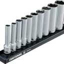 CRAFTSMAN V-SERIES Socket Set, Deep SAE, 1/4 Inch Drive, 10 Piece (CMMT17315V)