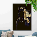 Horse Art Prints, Horse Art Wall Frame Art Set Of 7. 1 PC 40x50 CM, 2 PCS 25x30CM, 4 PCS 25x20CM.