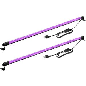 4ft Black Light Bar 100W - Waygor Strong Blacklight Bar Super Bright LED Black Lights for Glow Party High Power UV Light Bar for Body Paint Wall Art Photography Neon Tapestry Party Halloween (2 Pack)