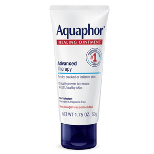 Aquaphor Healing Ointment Advanced Therapy Skin Protectant Skin Care, Body Moisturizer for Dry Skin, Minor Cuts and Burns, Dry Cuticles, Cracked Heels, Hands and Lips, 1.75 Oz Tube