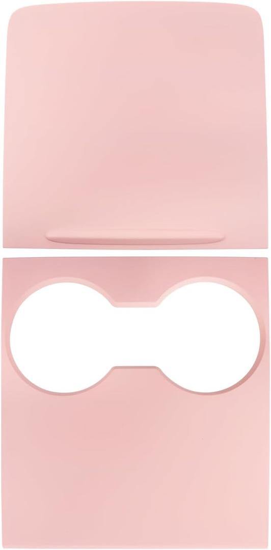 Center Console Cover, ABS Center Console Wrap Center Control Panel Compatible with Tesla Model 3 (2017-2023), Model y (2019-2025) (Pink)