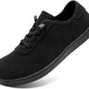 Womens Tennis Shoes Walking Slip on Running Sneakers Gym Sports Workout Jogging Mesh Breathable Lightweight Non Slip Comfortable Fashion (10, B All Black)