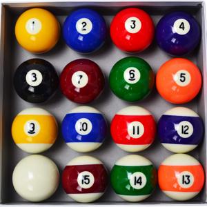 Collapsar Deluxe 2-1/4" Billiard Pool Balls Marble-Swirl Style Billiards Ball Complete 16 Ball Set