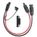 1ft 10AWG Solar Panel Connector Cable, SAE to MC-4 Male Female Adapter PV Extension Cable with SAE Polarity Reverse Adapter for RV Caravan Solar Panel Battery Charger