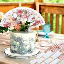 Geelin 50 Pcs Hand Lace Foldable Fans Bulk for Women with Organza Bag Lace Folded Hand European Retro Fan Bridal Dancing Prop Wedding Party Favors for Dancing Tea Party(Colored Rose,White)