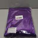 LHJ Unisex Full Length Hooded Robe Cloak Long Velvet Cape Cosplay Costume (Purple), XL