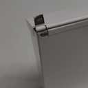 Mailboxes Wall Mount with Key Lock  Jssmst Small Mail Boxes Horizontal, 12.2 x 8.3 x 3.05 Inch, White New