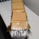 16 Pack Stair Balusters Hollow Double and Single Spoon Stair Spindles 1/2" Square Iron Balusters with 32 Swivel Shoes(A342-16)