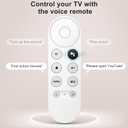 Voice Replacement for Google-Chromecast-Remote, G9N9N for Chromecast with Google TV Remote, for Google TV Streamer (Only for Snow Chromecast Google)