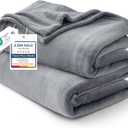 Bedsure GentleSoft Fleece Bed Blankets Full Size Grey - Soft Lightweight Plush Fuzzy Cozy Luxury Blanket Microfiber, 84x90 inches