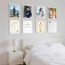 2 Pack 11X14 Acrylic Wall Mount Picture Frame Self-adhesive, Clear No Drilling Magnetic Floating Frameless Photo Frames for Display Diploma Degree Certificate and Files