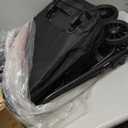 Pet Stroller for Small Dogs and Cats, One-Click Foldable Dog Stroller with Detachable Carrier & 3 Safety Tethers, Holds up to 33 lbs, Storage Basket & Cup Holder, Breathable Mesh, Black