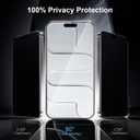 2 x MONASAY Privacy Screen Protector for iPhone 17/16 Pro 6.3-inch 3-piece