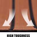 Fullfire EVA Foam Boat Flooring, Faux Teak Marine Boat Decking Sheet with Self-Adhesive Deck Carpet for Bass Boat Jon Boat Pontoon RV Kayak Floor 94" x 47"/35"/15"