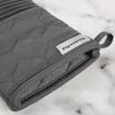 KitchenAid Quilted Cotton Terry Cloth Oven Mitt, Pot Holder, Kitchen Towel 4-Pack Set, Heat Resistant, Silicone Grip, Gift Set, Charcoal Grey, 16"x26", 7"x13" & 7"x10"