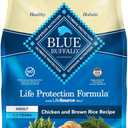 Blue Buffalo Life Protection Formula Adult Dry Dog Food, Helps Build and Maintain Strong Muscles, Made with Natural Ingredients, Chicken & Brown Rice Recipe, 34-lb. Bag (EXP 12/31/36)
