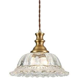 HDDFL Glass Pendant Lights Modern Pendant Lighting Fixtures 11.8 in Brushed Finish Hanging Lamp for Kitchen Island Bedroom Dining Room Coffee Shop Hallway Hotel Living Room