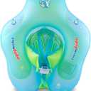Baby Swimming Float Kids Inflatable Swim Ring with Safety Support Bottom Swimming Pool Accessories for 3-36 Months
